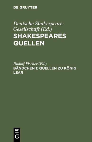 Produktbild: Quellen zu K&ouml;nig Lear