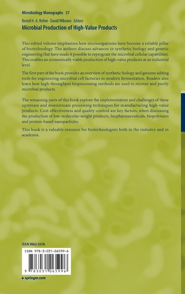Produktbild: Microbial Production of High-Value Products