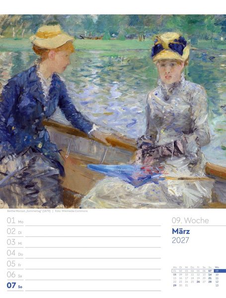 Produktbild: Kunstwelt Wochenplaner Kalender 2027 | Impressionismus und Klassische Moderne