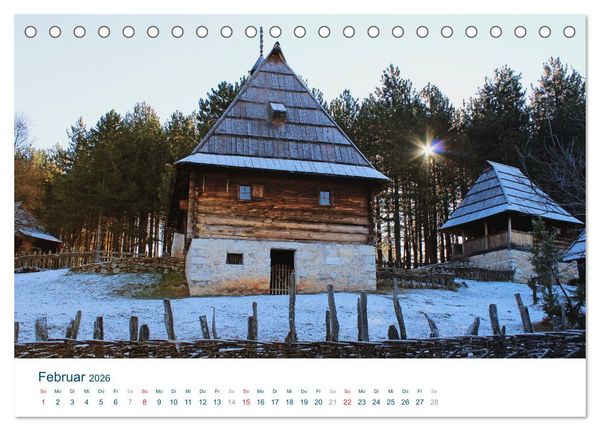 Produktbild: Quer durch Serbien (Tischkalender 2026 DIN A5 quer), CALVENDO Monatskalender