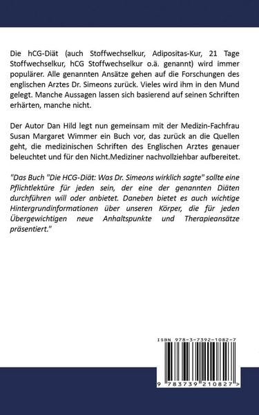 Produktbild: Die hCG-Di&auml;t: Was Dr. Simeons wirklich sagte