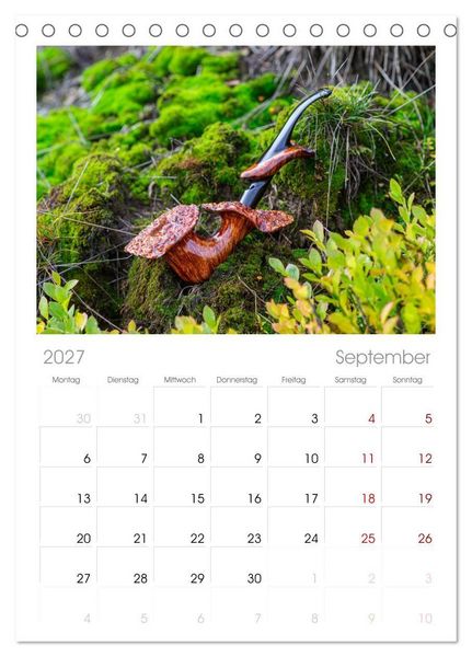 Produktbild: Tischplaner 2027 - Tabakpfeifenkunst (A5 Tischkalender zum Aufstellen) CALVENDO