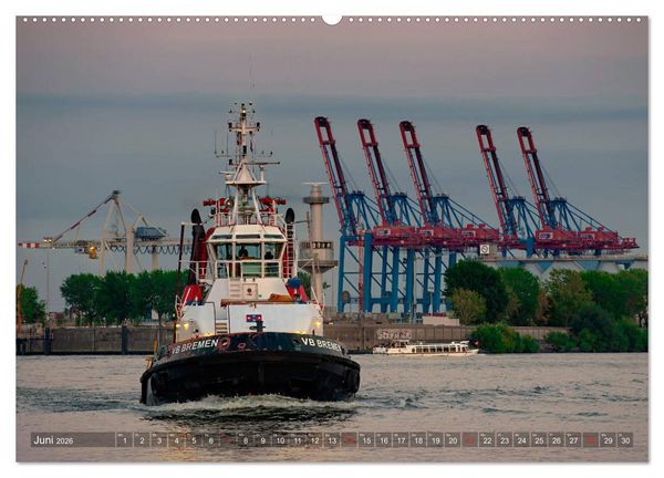 Produktbild: Hamburg Hafen (hochwertiger Premium Wandkalender 2026 DIN A2 quer), Kunstdruck in Hochglanz
