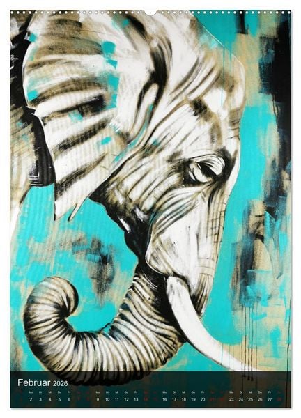 Produktbild: Gem&auml;lde der Werkserie: Auf der Roten Liste (hochwertiger Premium Wandkalender 2026 DIN A2 hoch), Kunstdruck in Hochglanz
