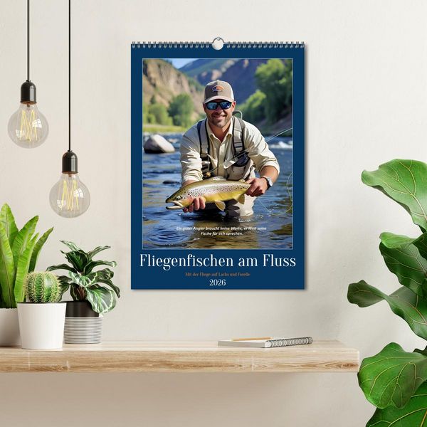 Produktbild: Fliegenfischen am Fluss (Wandkalender 2026 DIN A3 hoch), CALVENDO Monatskalender