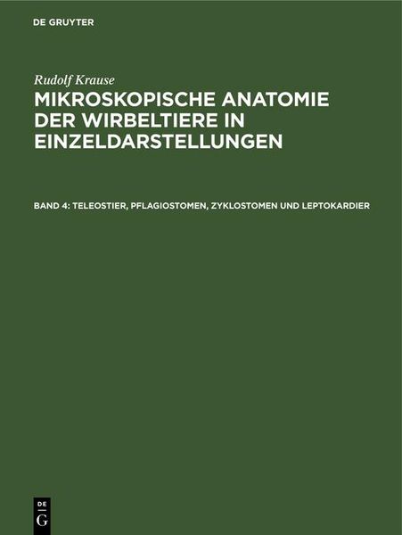 Produktbild: Teleostier, Pflagiostomen, Zyklostomen und Leptokardier