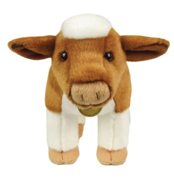 Produktbild: Aurora 61519 - MiYoni Fleckvieh Cow, Kuh braun/wei&szlig;, Pl&uuml;schtier, 25 cm