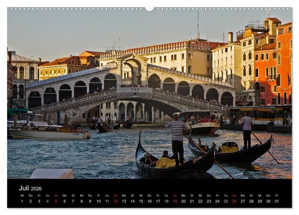Produktbild: Venedig 2026 (Wandkalender 2026 DIN A2 quer), CALVENDO Monatskalender