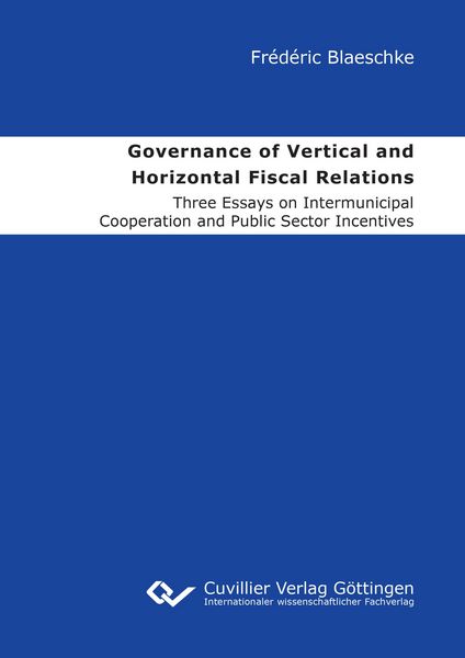Produktbild: Governance of Vertical and Horizontal Fiscal Relations