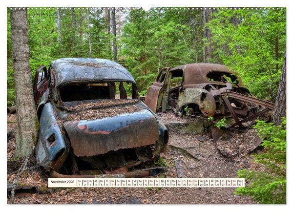 Produktbild: Autowracks - Verlorener Glanz 2026 (hochwertiger Premium Wandkalender 2026 DIN A2 quer), Kunstdruck in Hochglanz