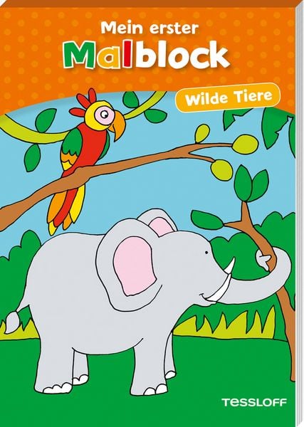 Produktbild: Erster Malblock. Wilde Tiere