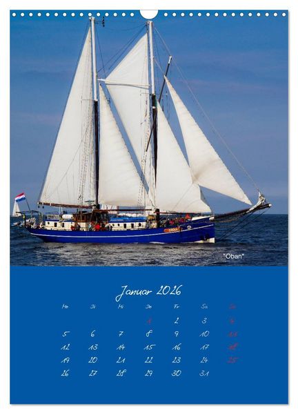 Produktbild: Unter Segeln (Wandkalender 2026 DIN A3 hoch), CALVENDO Monatskalender
