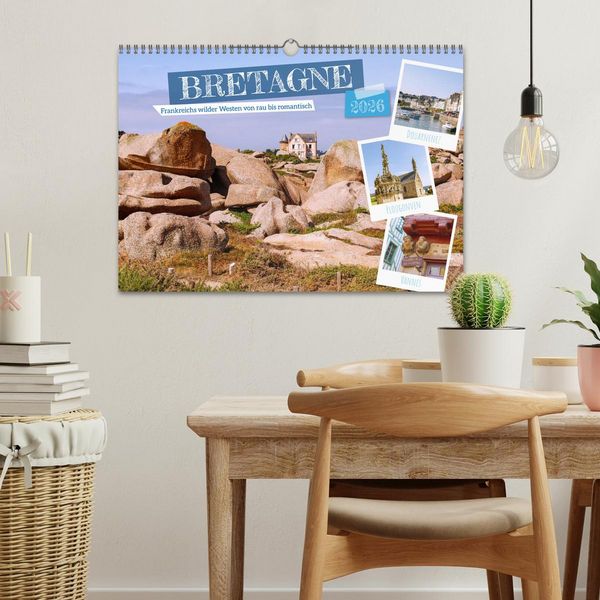 Produktbild: Bretagne. Frankreichs wilder Westen von rau bis romantisch (Wandkalender 2026 DIN A3 quer), CALVENDO Monatskalender