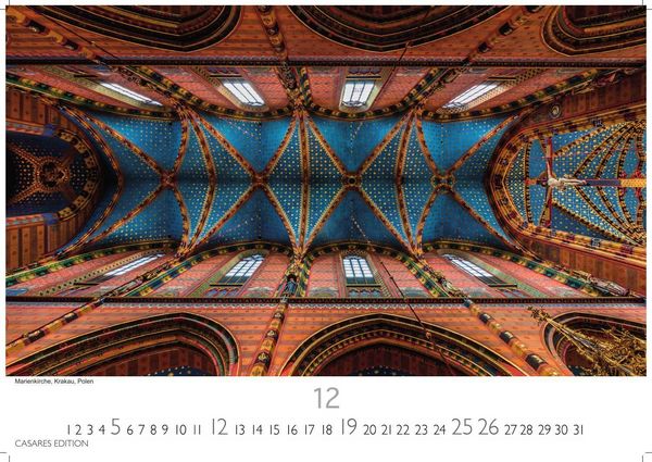 Produktbild: Himmelsgew&ouml;lbe Kalender 2027 &ndash; Wandkalender | Fotokalender Kunst 24x35cm | Architekturkalender | Beeindruckende Innenansichten: Kirchenkuppeln und -architekturen.