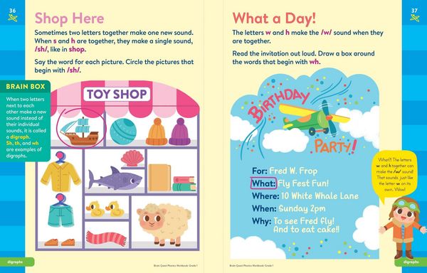 Produktbild: Brain Quest Phonics Workbook: Grade 1