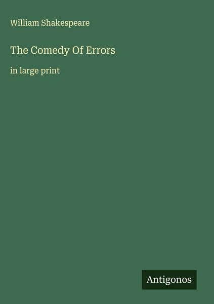 Produktbild: The Comedy Of Errors