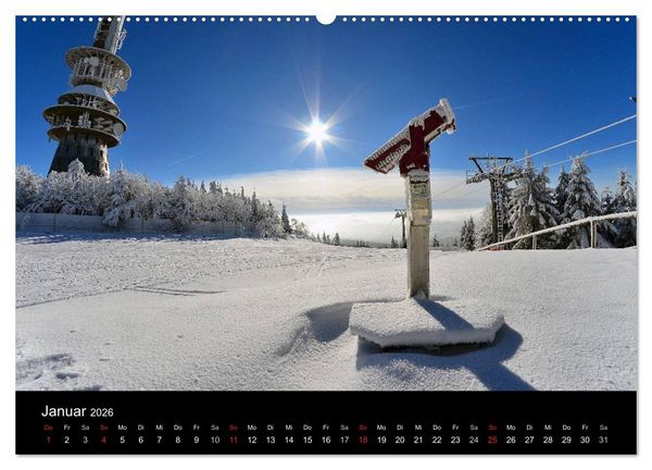 Produktbild: Rund um den Ochsenkopf (hochwertiger Premium Wandkalender 2026 DIN A2 quer), Kunstdruck in Hochglanz
