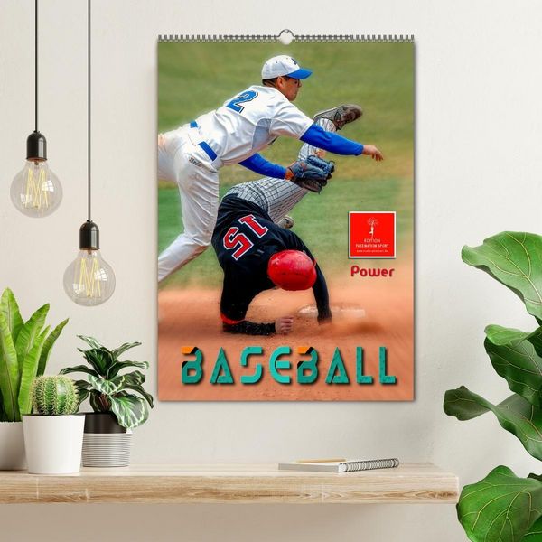 Produktbild: Baseball Power (Wandkalender 2027 DIN A2 hoch), CALVENDO Monatskalender
