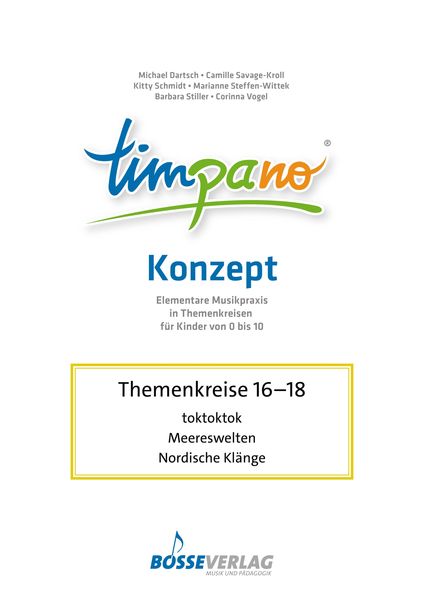 Produktbild: TIMPANO - Drei Themenkreise im Juni: toktoktok / Meereswelten / Nordische Kl&auml;nge