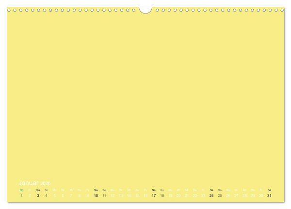 Produktbild: Bastelkalender - Gelb (Wandkalender 2026 DIN A3 quer), CALVENDO Monatskalender