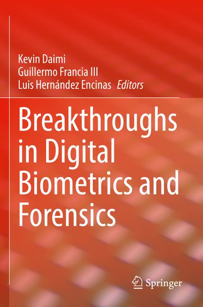 Produktbild: Breakthroughs in Digital Biometrics and Forensics