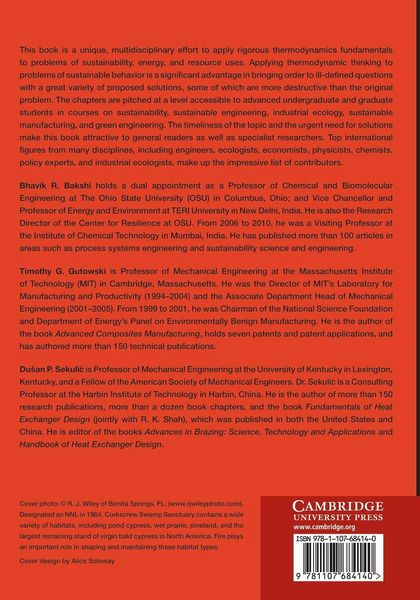 Produktbild: Thermodynamics and the Destruction of Resources