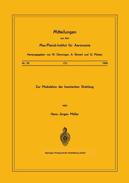 Produktbild: Zur Modulation der kosmischen Strahlung