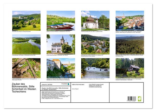 Produktbild: Zauber des B&ouml;hmerwalds. Stille Sch&ouml;nheit im Westen Tschechiens (Wandkalender 2026 DIN A2 quer), CALVENDO Monatskalender