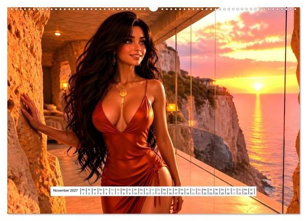 Produktbild: Valentina - Dort schlafen, wovon andere nur tr&auml;umen (hochwertiger Premium Wandkalender 2027 DIN A2 quer), Kunstdruck in Hochglanz