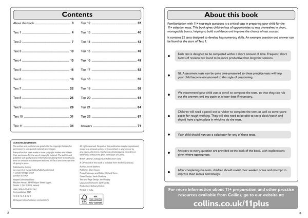Produktbild: Collins 11+ Maths Quick Practice Tests Age 10-11 (Year 6) Book 2