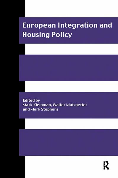 Produktbild: European Integration and Housing Policy