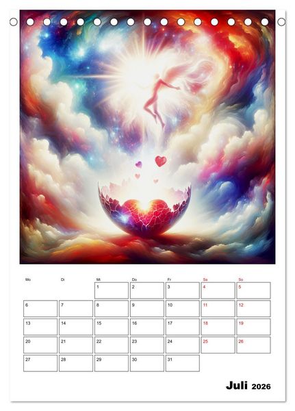 Produktbild: Erneuerung im Licht (Tischkalender 2026 DIN A5 hoch), CALVENDO Monatskalender
