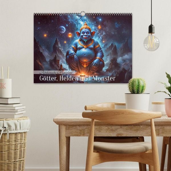 Produktbild: Afrikanische Mythologie - G&ouml;tter, Helden und Monster (Wandkalender 2026 DIN A3 quer), CALVENDO Monatskalender
