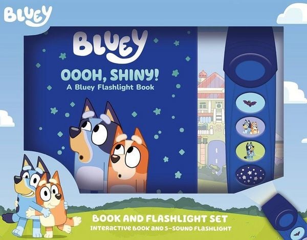 Produktbild: Bluey: Oooh, Shiny! Book and 5-Sound Flashlight Set