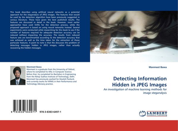 Produktbild: Detecting Information Hidden in JPEG Images