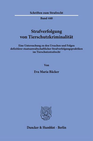 Produktbild: Strafverfolgung von Tierschutzkriminalit&auml;t