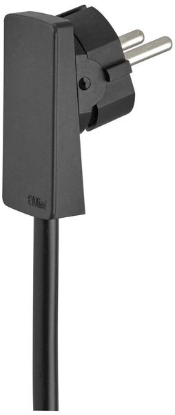 Produktbild: EVOline 1512 0015 1100 Strom Anschlusskabel Schwarz 1.5m