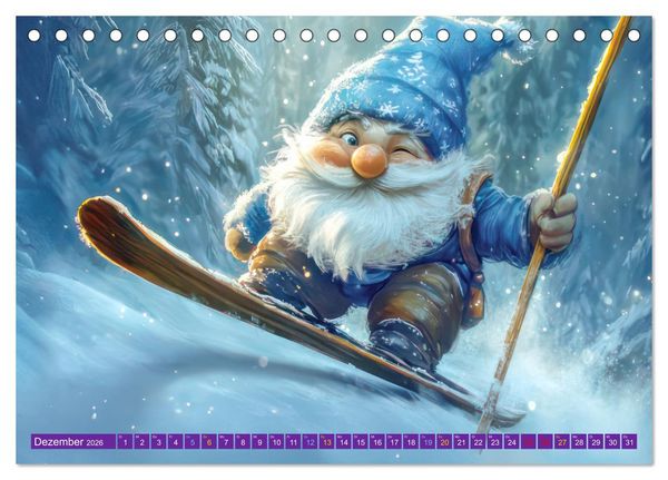 Produktbild: Zwergenland - Kinderkalender (Tischkalender 2026 DIN A5 quer), CALVENDO Monatskalender