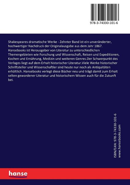 Produktbild: Shakespeares dramatische Werke