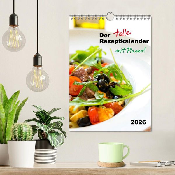 Produktbild: Der tolle Rezeptkalender (Wandkalender 2026 DIN A4 hoch), CALVENDO Monatskalender