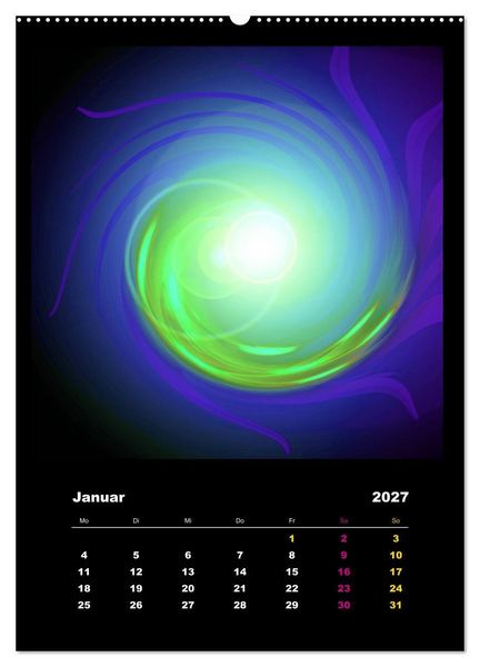 Produktbild: Energie-Spiralen 2027 (hochwertiger Premium Wandkalender 2027 DIN A2 hoch), Kunstdruck in Hochglanz
