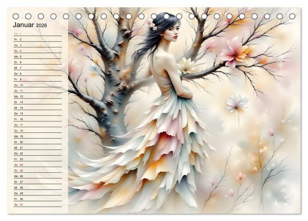 Produktbild: Waldgeborene Eleganz (Tischkalender 2026 DIN A5 quer), CALVENDO Monatskalender