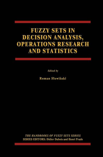 Produktbild: Fuzzy Sets in Decision Analysis, Operations Research and Statistics