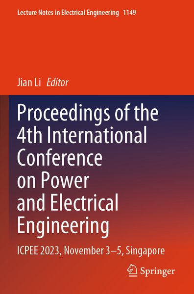 Produktbild: Proceedings of the 4th International Conference on Power and Electrical Engineering