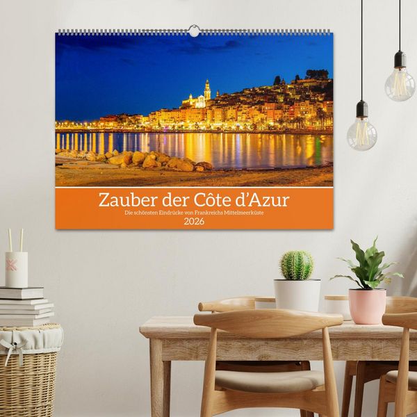 Produktbild: Zauber der C&ocirc;te d'Azur (Wandkalender 2026 DIN A2 quer), CALVENDO Monatskalender