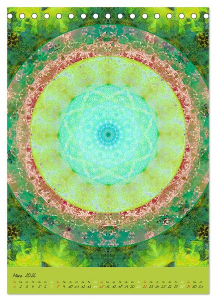 Produktbild: BLUMEN MANDALAS (Tischkalender 2026 DIN A5 hoch), CALVENDO Monatskalender