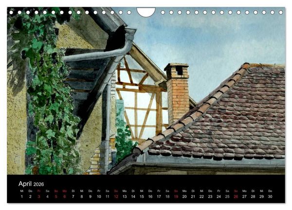 Produktbild: Deutschland in Aquarell (Wandkalender 2026 DIN A4 quer), CALVENDO Monatskalender