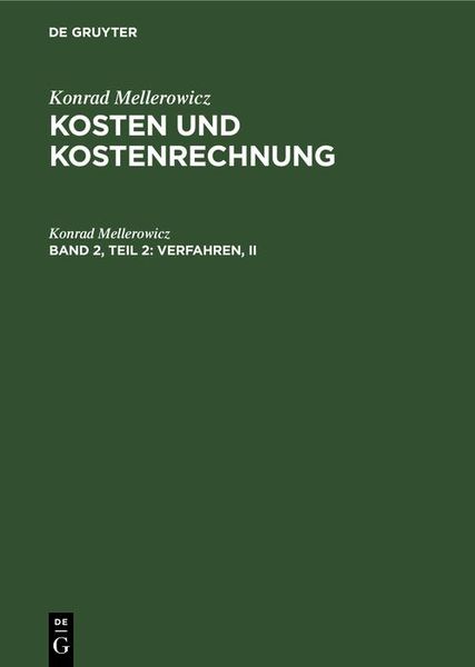 Produktbild: Verfahren, II