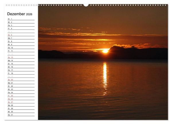 Produktbild: Impressionen von Norwegen entlang der Hurtigruten (Wandkalender 2026 DIN A2 quer), CALVENDO Monatskalender
