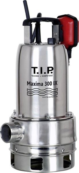 T.I.P. - Technische Industrie Produkte Maxima 300 IX 30116 Schmutzwasser-Tauchpumpe 18000 l/h 8 m